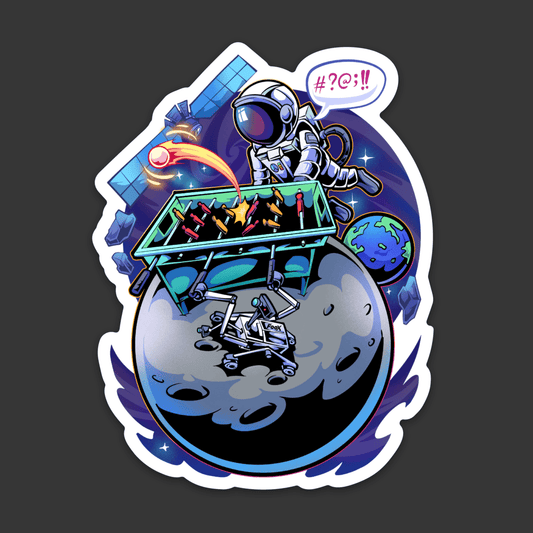 Sticker - "Lost In Space" 7x9 cm